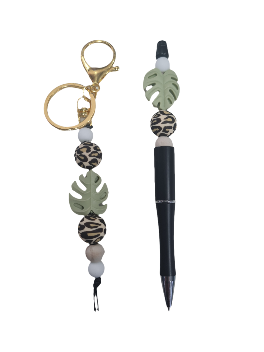 Key Ring & Pen Set - Tropical